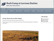 Tablet Screenshot of larrawabushcamp.com